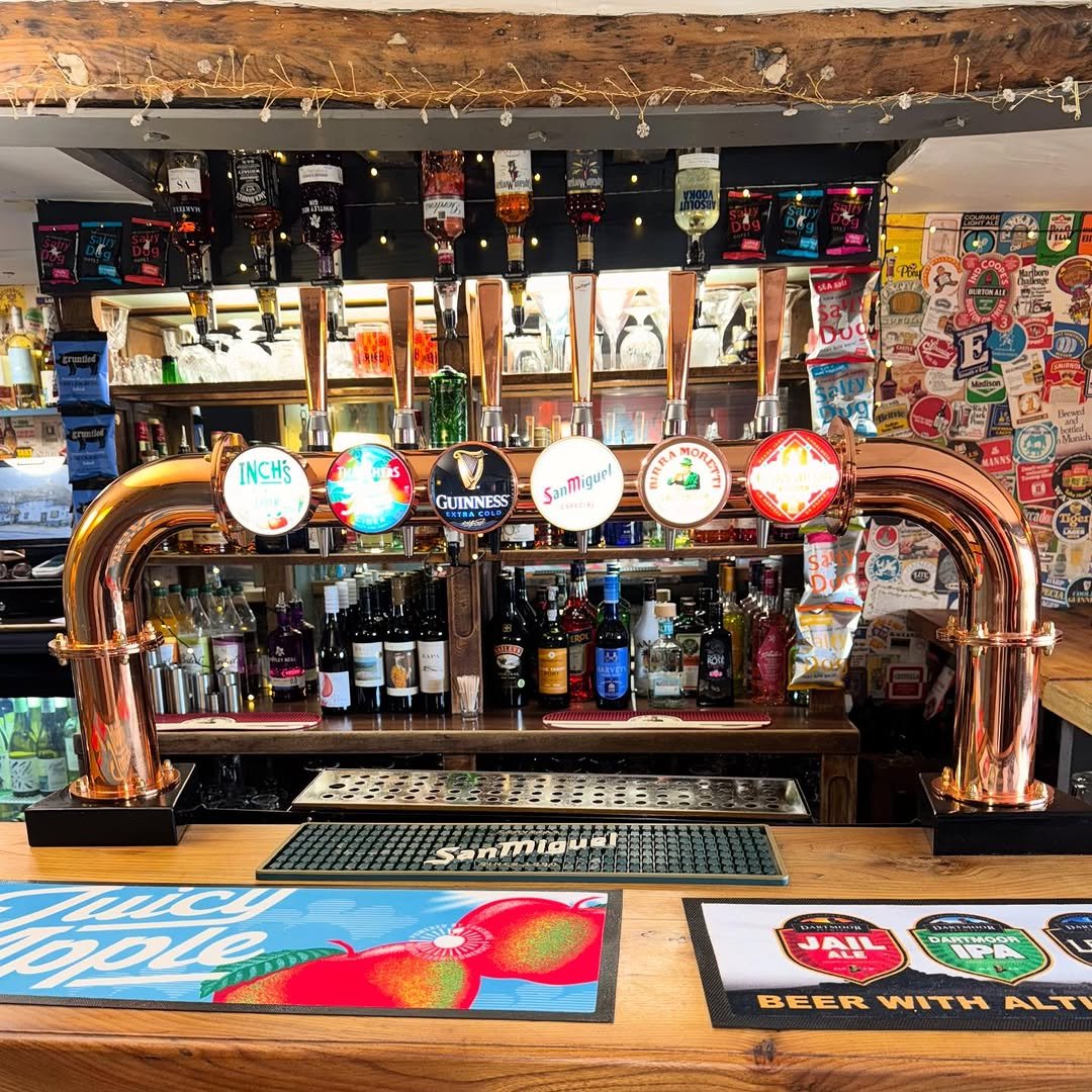 Beers and ciders on draught
